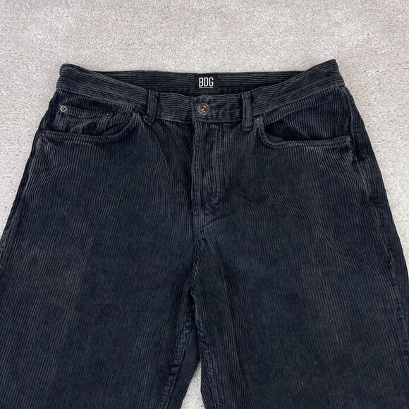 BDG Pants Womens 32 Gray Corduroy Dad Fit High Rise Button‎ Fly Cotton Cords - Picture 2 of 13